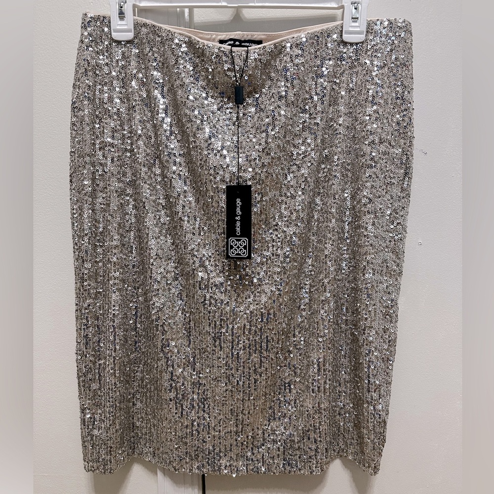 Cable & Gauge Sequin Skirt
